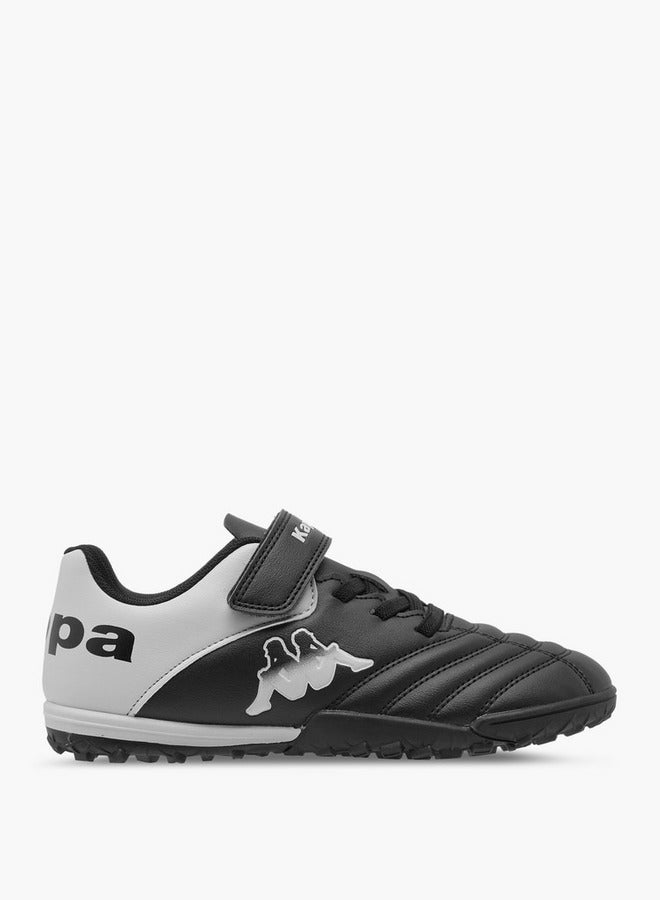 Kappa Boys' Panelled Football Shoes with Hook and Loop Closure  - Image 3