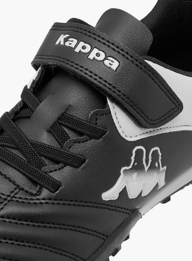 Kappa Boys' Panelled Football Shoes with Hook and Loop Closure  - Image 4