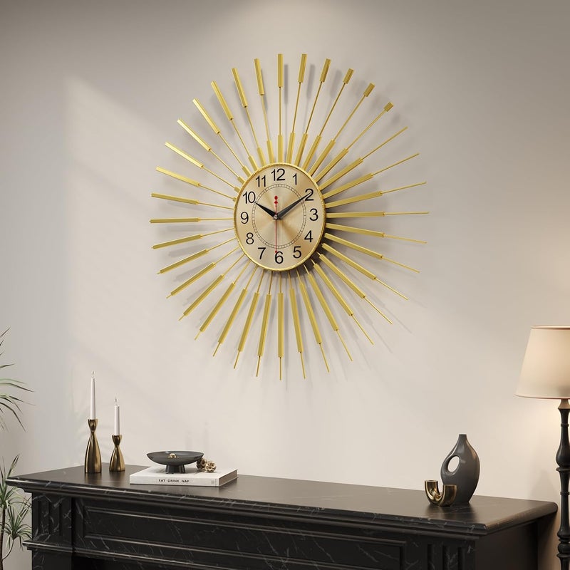 Cuspin ساعة حائط كبيرة من ماركة ، مقاس 30 بوصة، تصميم حديث، تعمل بالبطارية، مناسبة لغرفة المعيشة أو المكتب. - Image 2