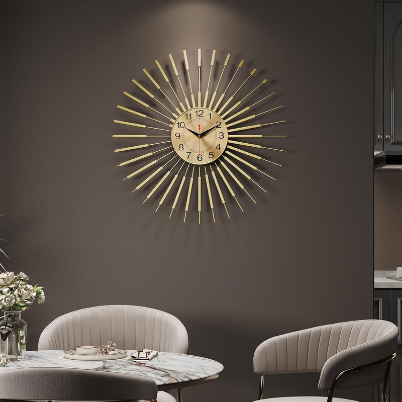 Cuspin ساعة حائط كبيرة من ماركة ، مقاس 30 بوصة، تصميم حديث، تعمل بالبطارية، مناسبة لغرفة المعيشة أو المكتب. - Image 3