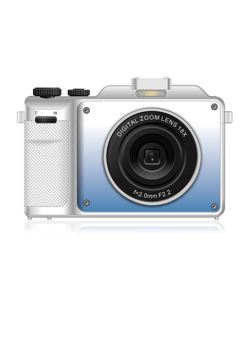 Generic Digital Video Camera, 48MP 4k High Definition Action Camera, Mirrorless Video Recording Camera, Portable Sports Camera For Videography And Photography, (1pc, White) - Image 1