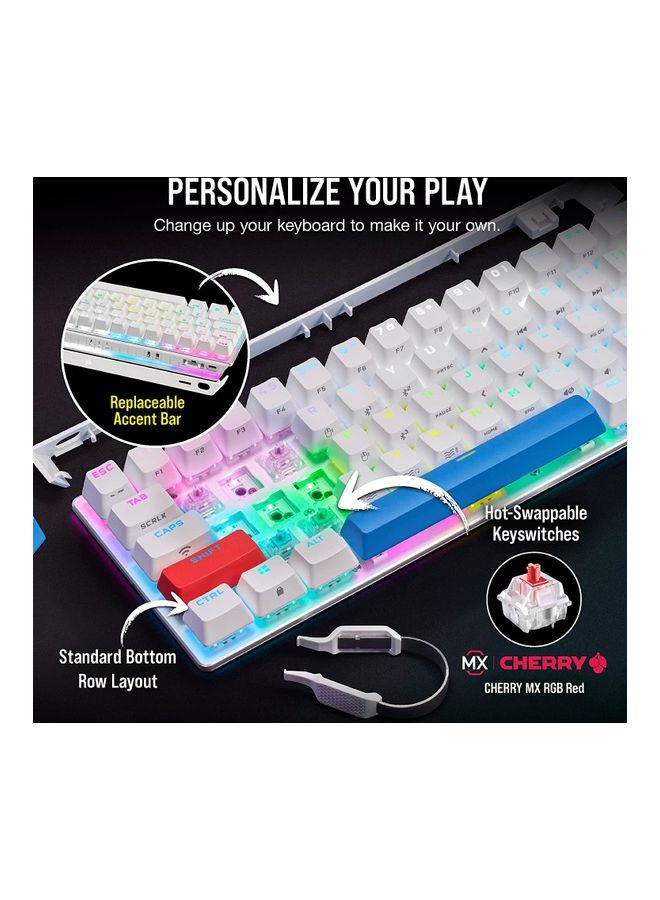 Corsair K70 PRO MINI WIRELESS RGB 60% Mechanical Gaming Keyboard-White - Image 3