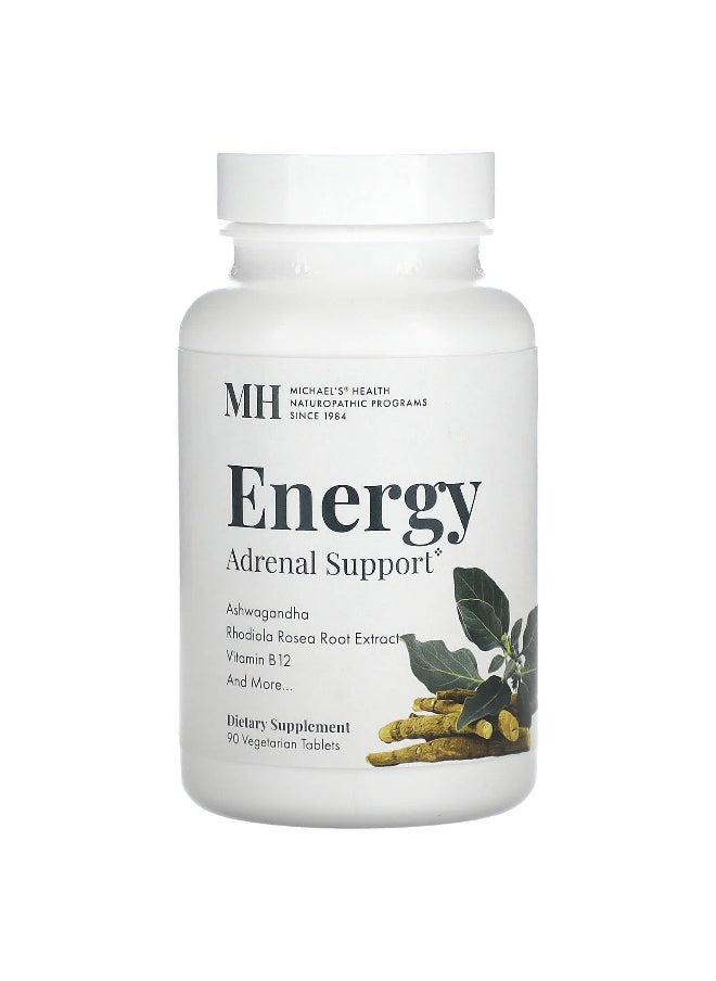 Michael's Naturopathic - Michael's Naturopathic, Energy Adrenal Support, 90 Vegetarian Tablets - Image 1