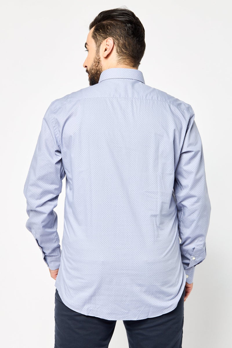 Harmont & Blaine Men Narrow Fit Long Sleeve Allover Print Casual Shirts, Multicolor  - Image 4
