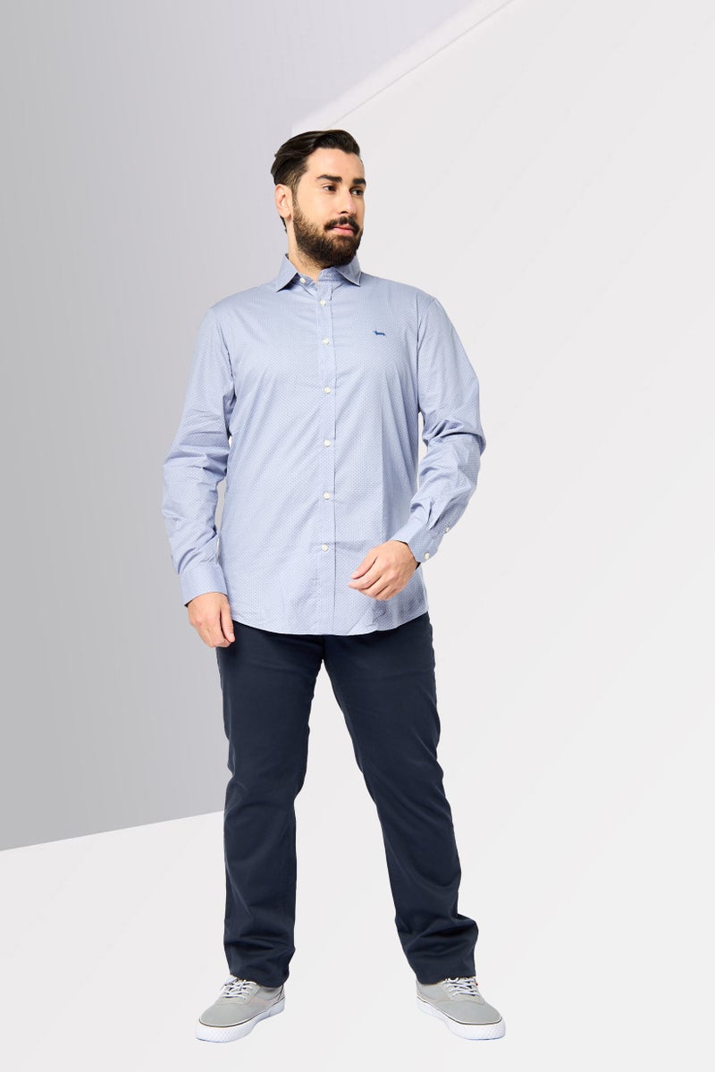 Harmont & Blaine Men Narrow Fit Long Sleeve Allover Print Casual Shirts, Multicolor  - Image 3