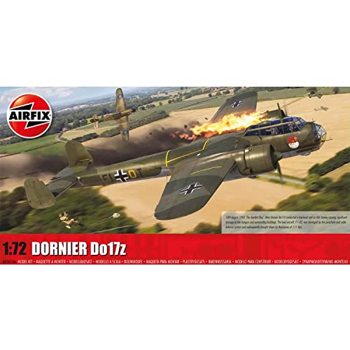 Airfix Model Airplane Kit Gift Set - A05010A Dornier Do17z, Plastic Plane Model Kits for Adults & Kids 14+, Skill Level 3, 1:72 Scale WW2 Military Aircraft Models - Real Aeroplane Models for Beginners - Image 1