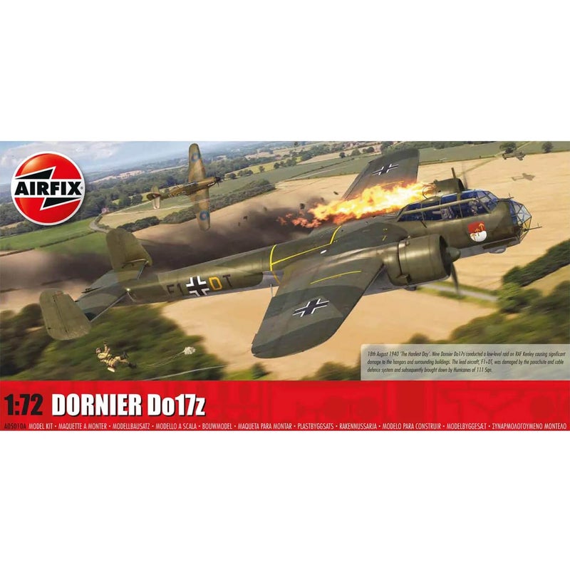 Airfix Model Airplane Kit Gift Set - A05010A Dornier Do17z, Plastic Plane Model Kits for Adults & Kids 14+, Skill Level 3, 1:72 Scale WW2 Military Aircraft Models - Real Aeroplane Models for Beginners - Image 2