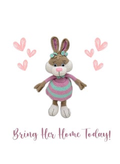 Happy Threads Handmade Crocheted Cute Handmade Jill the Bunny (16 inch) – Multicolour | Crochet Toys | Child Safe | for Babies 6 Months & Above | Dolls for Boys/Girls| For Birthday Gift | Decorative Items for Room  - Image 4