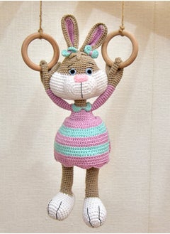 Happy Threads Handmade Crocheted Cute Handmade Jill the Bunny (16 inch) – Multicolour | Crochet Toys | Child Safe | for Babies 6 Months & Above | Dolls for Boys/Girls| For Birthday Gift | Decorative Items for Room  - Image 5
