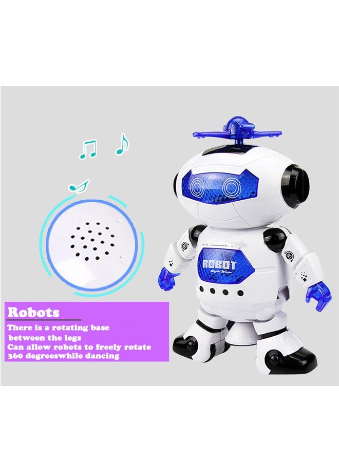 Electric Dancing Robots Toy - Interactive STEM Educational toy Toy for Kids Multicolor LED Lights Built - in Musice  - Image 2
