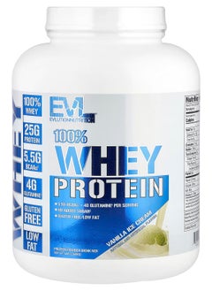 EVLUTION NUTRITION 100% Whey Protein, Vanilla Ice Cream, 5 lb (2.268 kg) 