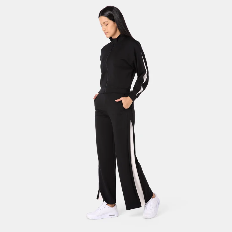Sun and Sand Sports Black Women's Modal Track Jacket for Women | Best Price UAE