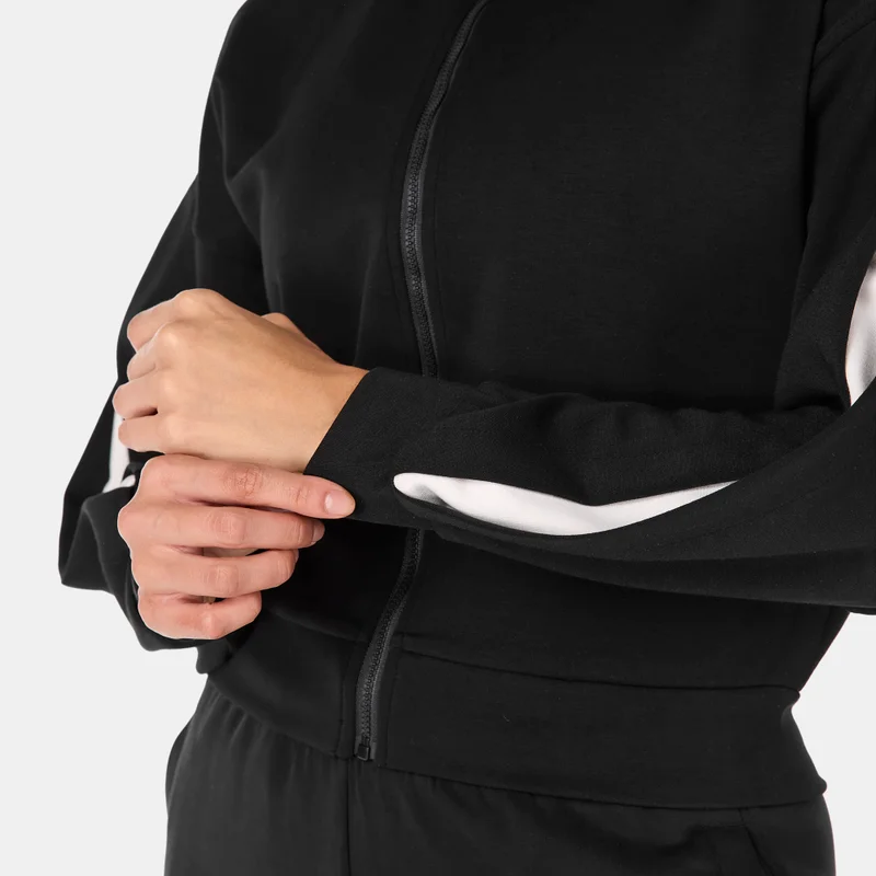 Sun and Sand Sports Black Women's Modal Track Jacket for Women | Best Price UAE