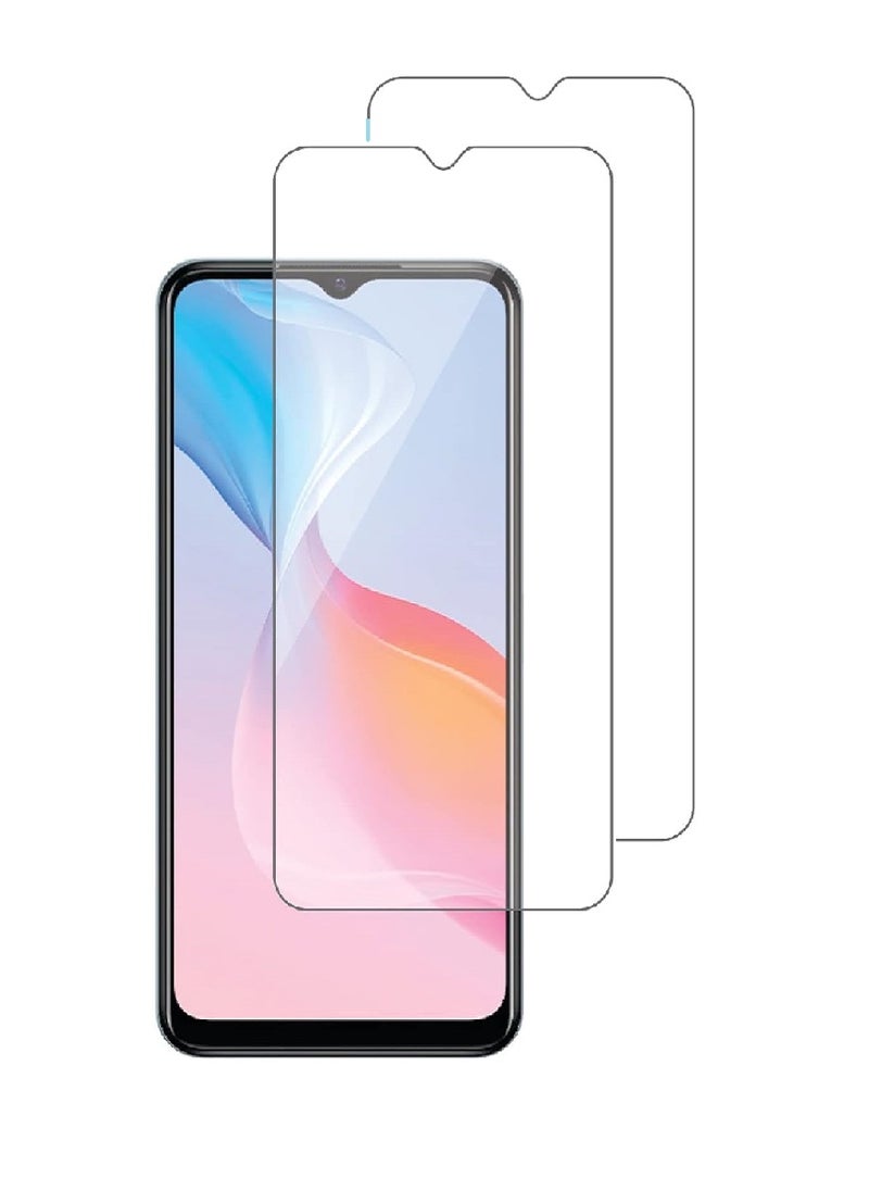 Super 2 Pieces Tempered Glass Screen Protector Clear Designed For vivo Y21t Full Screen Coverage And Bubble Free - Image 1