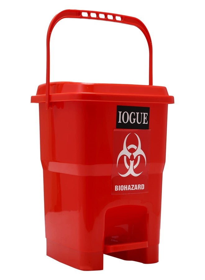 iogue سلة مهملات عصرية خفيفة الوزن من iogue للمنزل والمكتب سعة 15 لترًا (أحمر) - Image 2