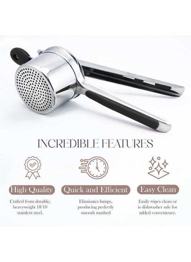 Bellemain Bellemain 15oz Large Potato Ricer for Mashed Potatoes, Stainless Steel Mashed Potato Masher & Squeezer, Easy-To-Clean Professional-Grade Hand Vegetable Ricer, Kitchen Tool, Food Press & Food Mill  - Image 5