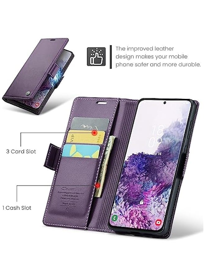 Samsung Galaxy S20 5G Wallet Case - Purple - Image 4