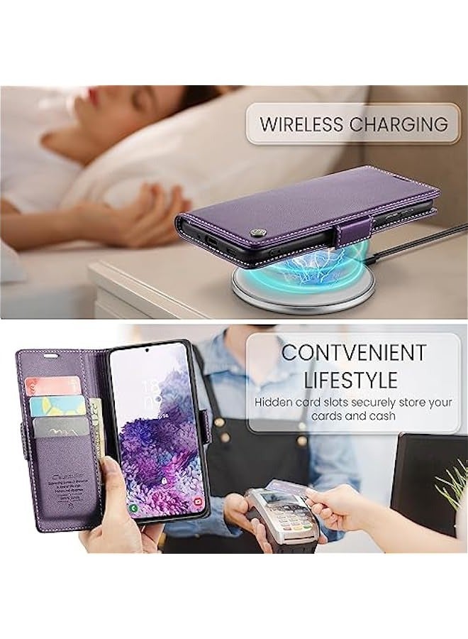 Samsung Galaxy S20 5G Wallet Case - Purple - Image 5