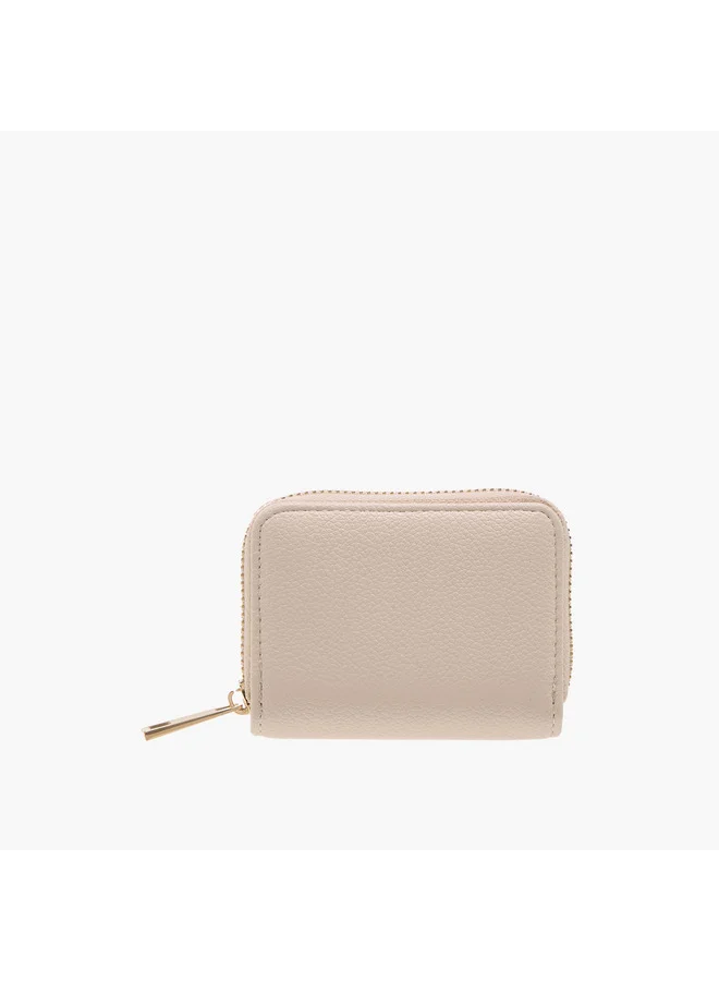 Flora Bella By Shoexpress Women Textured Wallet with Zip Around Closure
