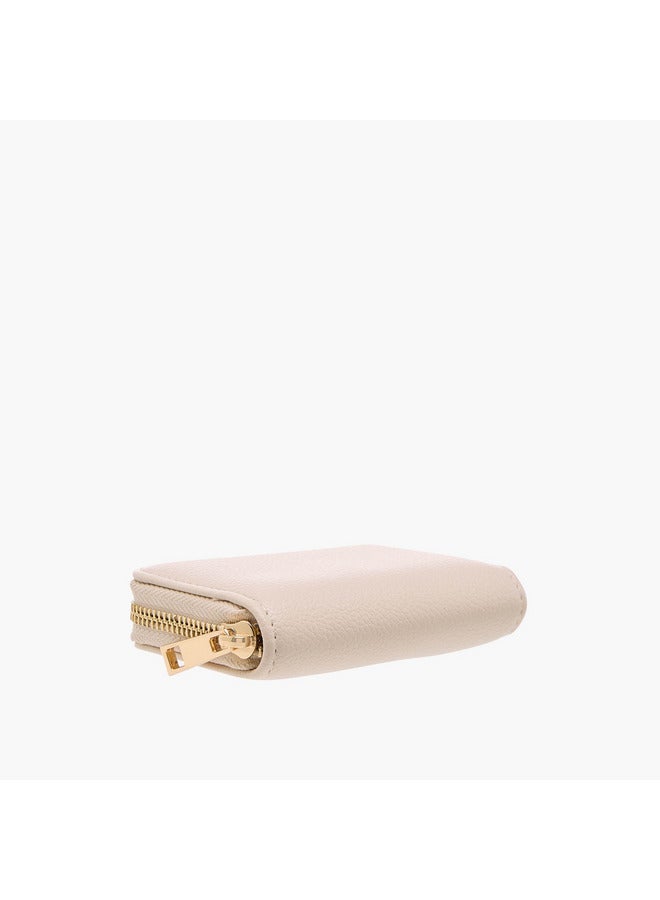 Flora Bella By Shoexpress Women Textured Wallet with Zip Around Closure  - Image 4