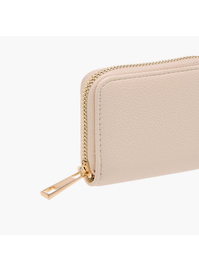 Flora Bella By Shoexpress Women Textured Wallet with Zip Around Closure  - Image 3