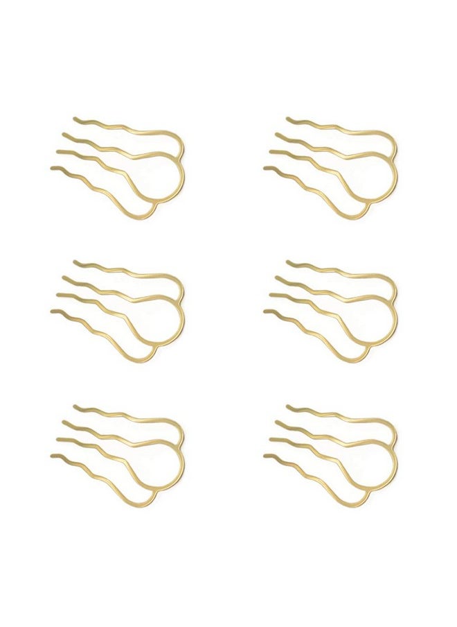 6 Pieces 4 Teeth Hair Combs Pins Brass Hair Fork Clips Hair Bun Plug Holder Hair Sides Comb Clip Hair Comb Clips Bridal Hair Accessories For Girls And Women Small 46 X 26Mm Golden - pzsku/ZE589B7029C7BA1D401A0Z/45/_/1696069693/07d4f4ea-c3f3-465f-91e3-49ba50158e4d