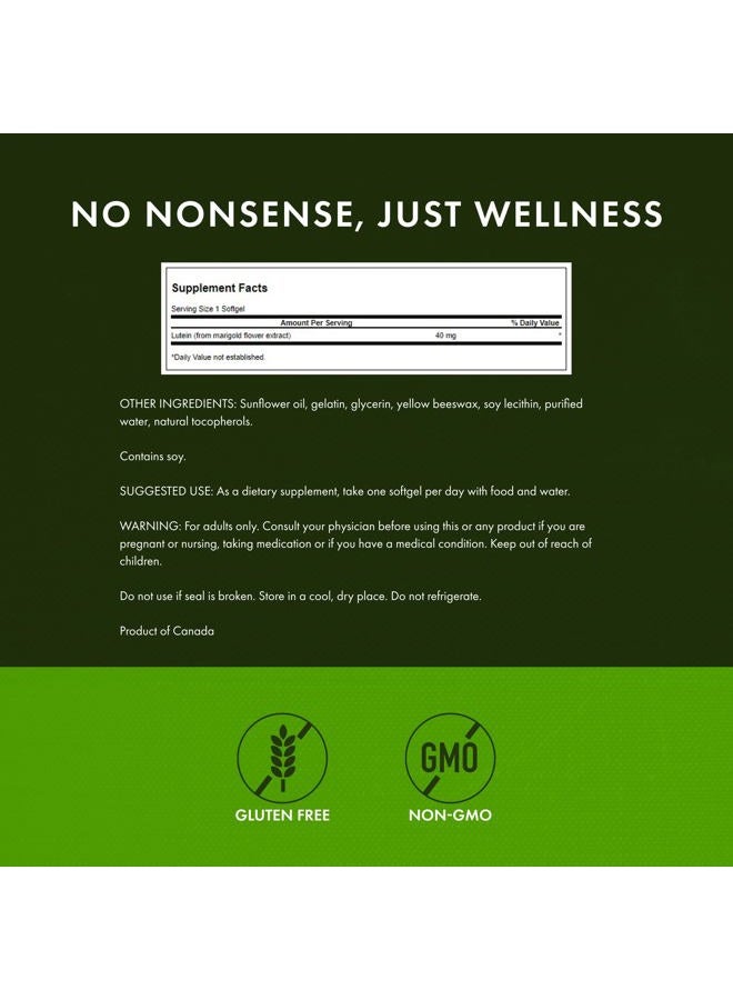 SWANSON Lutein 40 mg 60 gels - Image 3