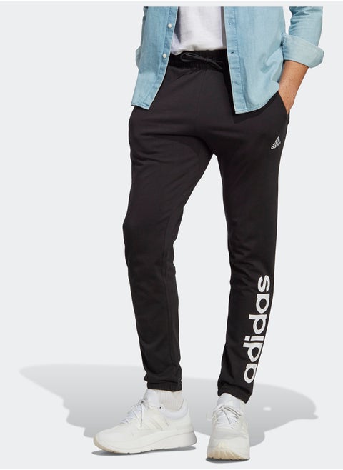 Essentials Single Jersey Tapered Elasticized Cuff Logo Joggers
