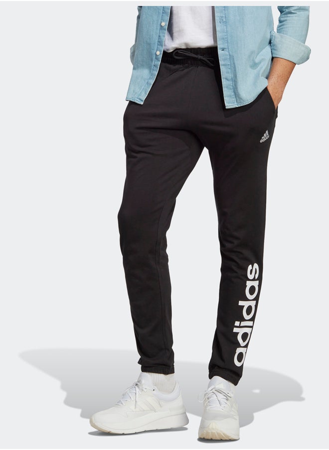 Adidas - Essentials Single Jersey Tapered Elasticized Cuff Logo Joggers - Image 1