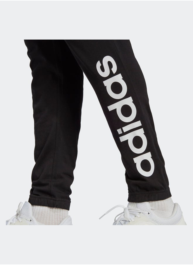 Adidas - Essentials Single Jersey Tapered Elasticized Cuff Logo Joggers - Image 1
