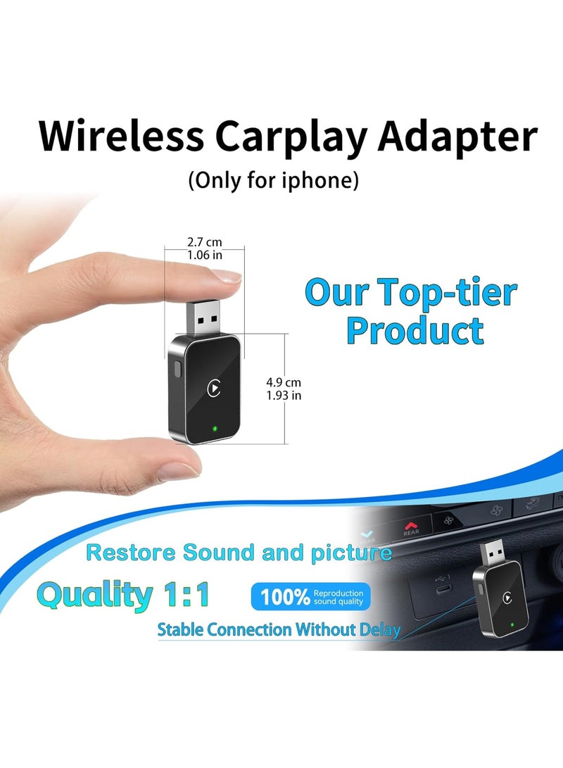 محول كار بلاي لاسلكي للآيفون - يحوّل CarPlay السلكي إلى لاسلكي، عملي وسهل الاستخدام للسيارات من 2016 فصاعدًا - Image 3