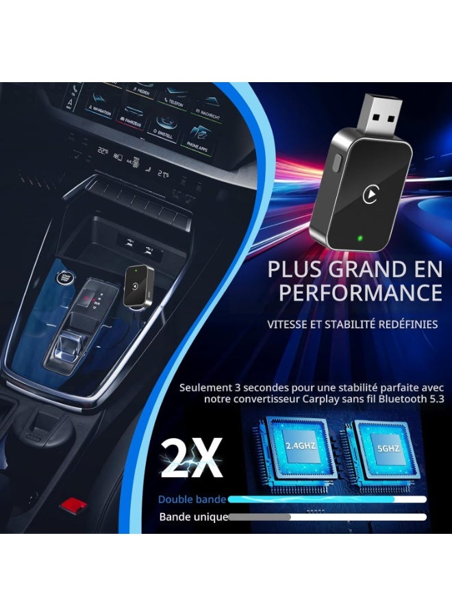 محول كار بلاي لاسلكي للآيفون - يحوّل CarPlay السلكي إلى لاسلكي، عملي وسهل الاستخدام للسيارات من 2016 فصاعدًا - Image 4