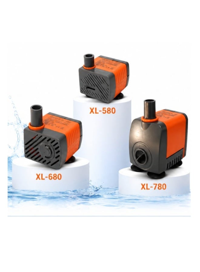 Xlong مضخة مياه غاطسة صغيرة فائقة الهدوء من سلسلة XLong XL - (XL-580 / XL-680 / XL-780) - Image 1