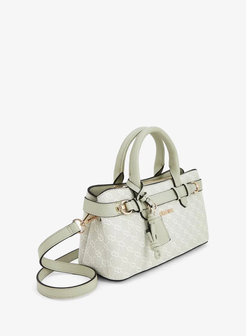 Celeste  Monogram Print Tote Bag With Detachable Strap for Women | Best Price UAE