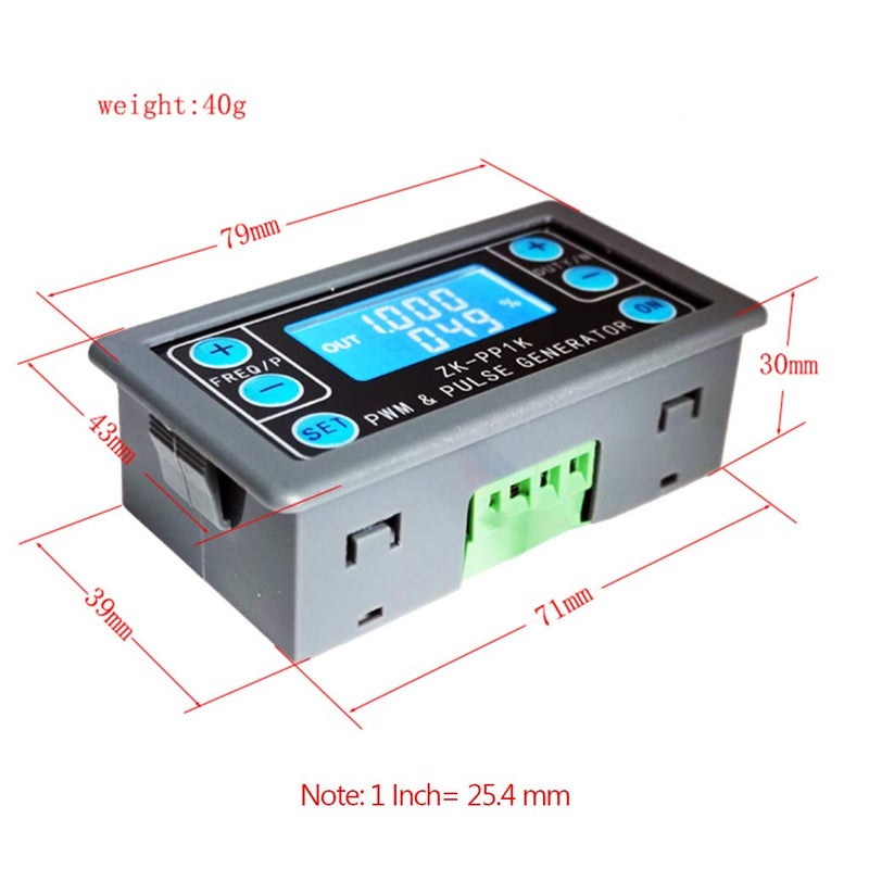 ZK-PP1K Dual Mode LCD PWM Signal Generator 1-Channel 1Hz-150KHz PWM Pulse Frequency Duty Cycle Adjustable Square Wave Generator - Image 1