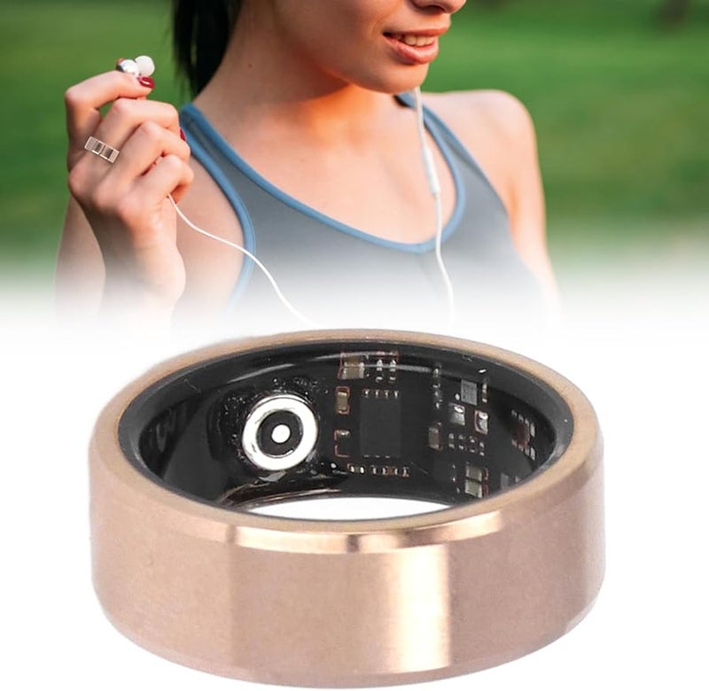 Vbestlife Smart Ring Size 10 Gold Health Activity Heart Rate Monitor Sleep Recorder For IOS Android - Image 3