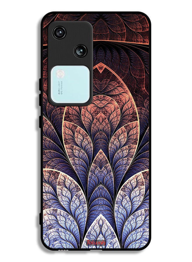 Tolwak Vivo S18 5G Protective Case Cover Floral Fractal Abstract - Image 1