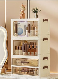 LEDIN Luxury Multi-Layer Cosmetic Organizer – 2 Doors & 2 Drawers  - Image 3