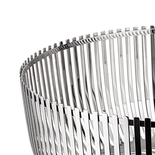 Alessi Fruit Bowl in 18/10 Stainless Steel Mirror Polished, Silver - Image 3