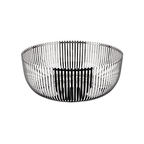 Alessi Fruit Bowl in 18/10 Stainless Steel Mirror Polished, Silver - Image 1