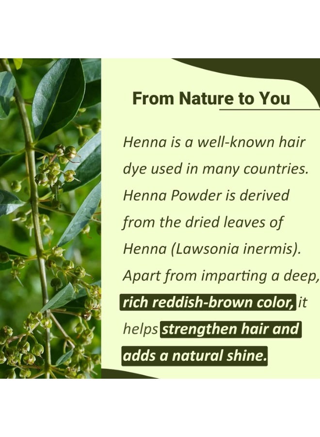 Mi Nature Pure Henna Mehndi Powder 1kg (35.27) |Natually Plant based sourced Henna for Hair Coloring & Care |Herbal Hair care | No added Preservative - Image 1