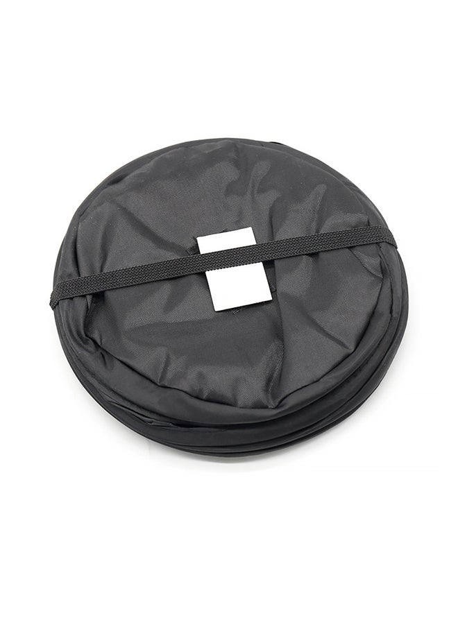 Car Trash Bin Garbage Container Storage Bag-pop-up car Trash can,with a Foldable Design, Nylon Material, Easy to Clean, Reusable in The Back seat of Cars, Family Gatherings, Camping, etc. (Black)