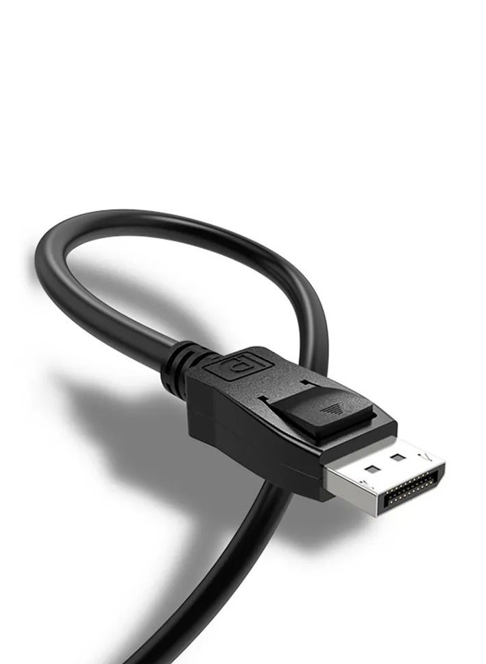1 Meter DisplayPort to DisplayPort Bidirectional Cable - 4K Support, High Quality Audio and Video Transfer - Black - Image 3