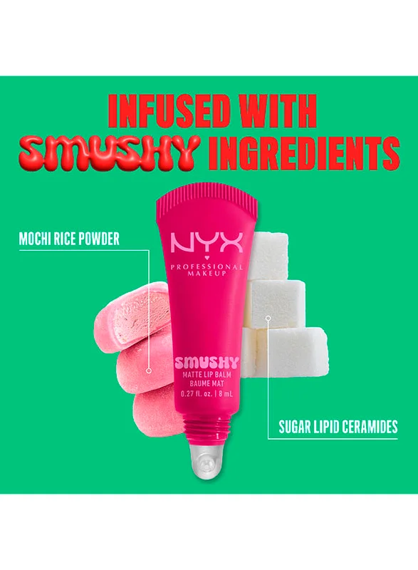 NYX PROFESSIONAL MAKEUP Smushy Matte Lip Balm Matte Finish, She's Serving