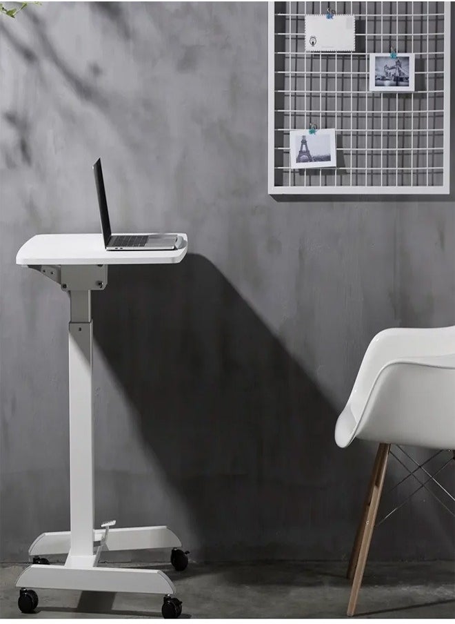 Skill Tech SH WS07 Height Adjustable Mobile Workstation with Foot Pedal & Tiltable Desktop, Max Load 8kg  - Image 3