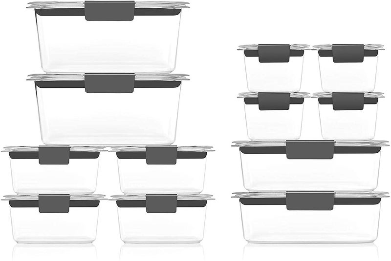 Rubbermaid Brilliance BPA-Free Airtight Food Storage Containers, 24-Piece Set, Easy for Meal Prep, Lunch & Leftovers - Image 3