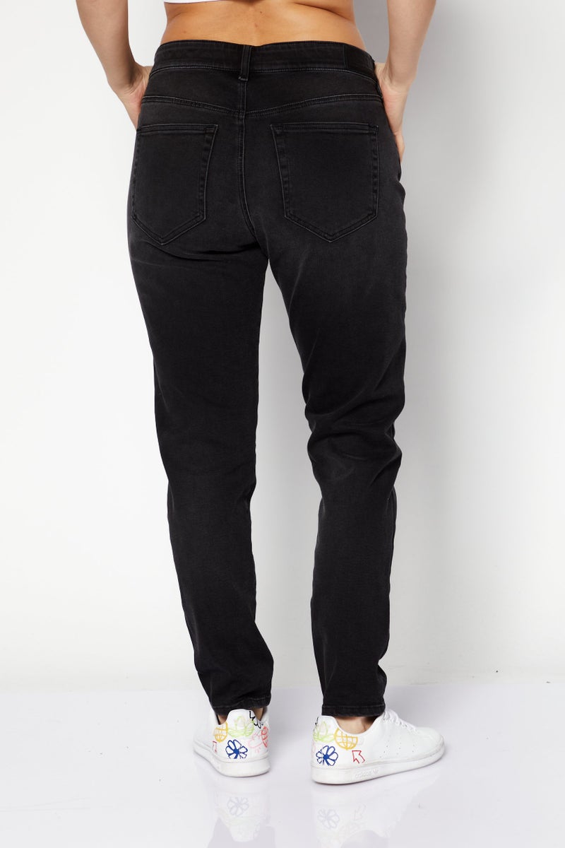 DIESEL جينز دنيم ضيق جداً للنساء، أسود - Image 3