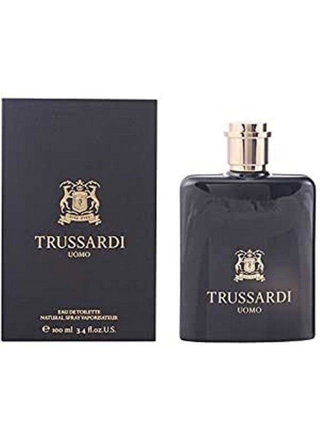 TRUSSARDI Umo | Eau de Toilette | Spray for Men | Leather Scent | 3.4 oz 