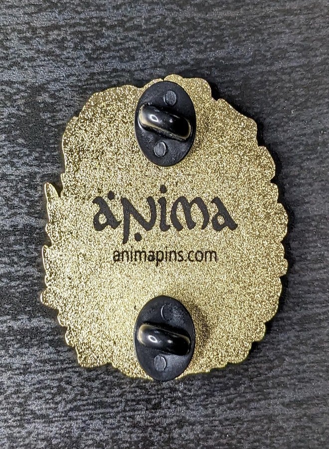 Anima Sleeping Fox Enamel Pin - 1.5" Cute Kawaii Animal Lapel Pin, Hard Enamel Pin, Gold Metal Brooch, Badge - Image 4
