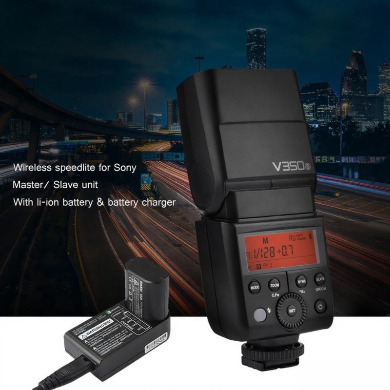 Speedlite TTL - وقت إعادة التدوير 0.1 ثانية إلى 1.7 ثانية فلاش لاسلكي 2.4G HSS لأجهزة كاميرا سوني: بطارية ليثيوم أيون 7.2 فولت 2000 مللي أمبير ساعة، GN36 زوم 24-105 مم، لوحة شاشة LCD سهلة التشغيل - Image 4